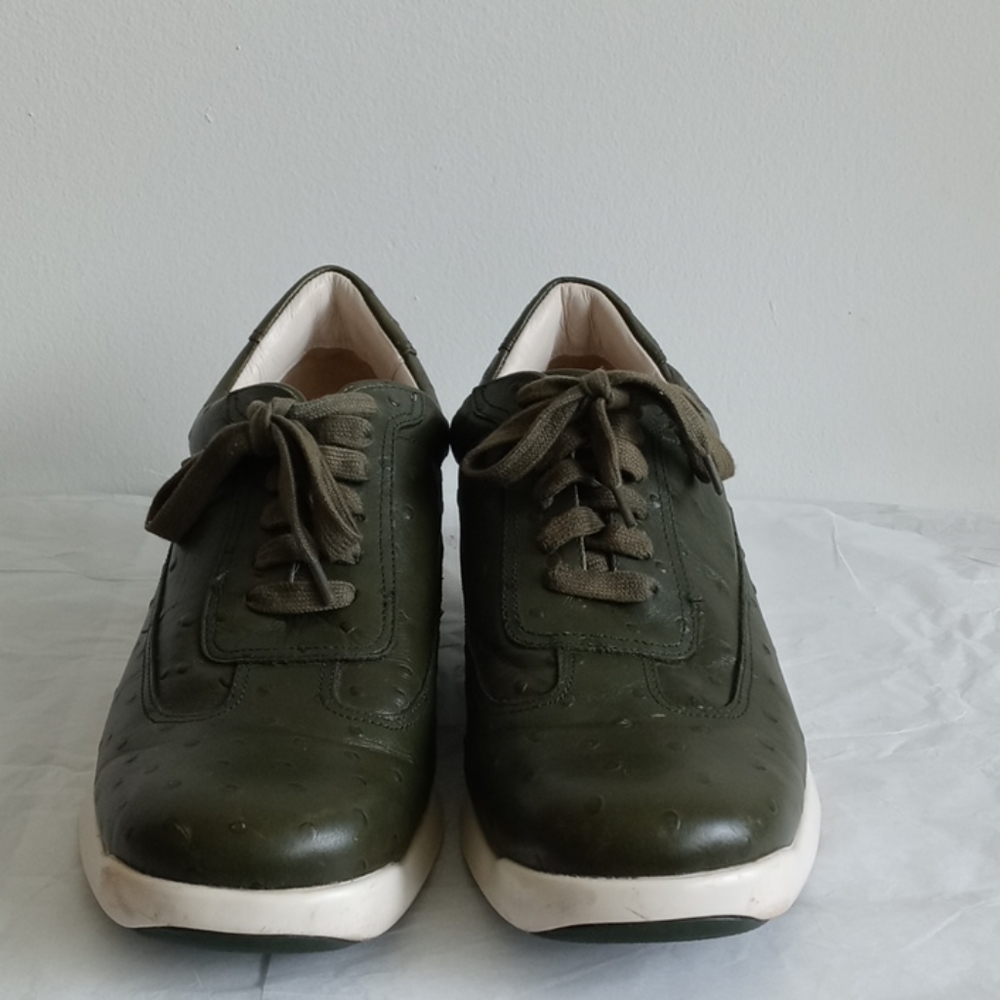 Cole Haan NIKE AIR Ostrich Leather shoes green MEN